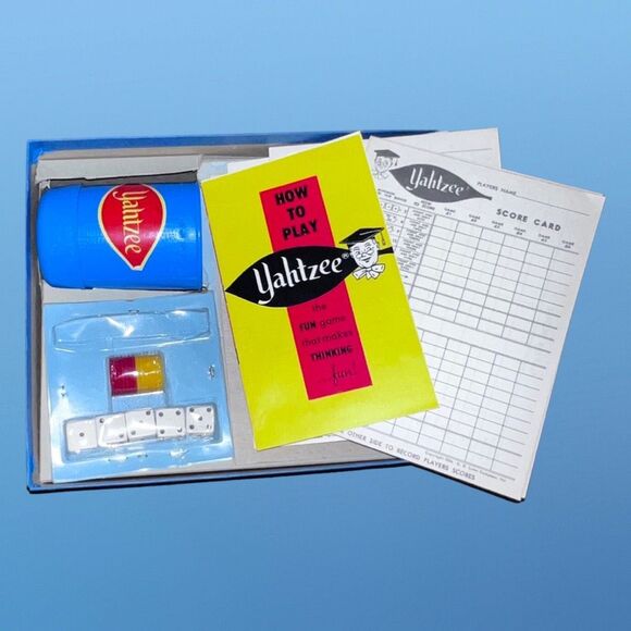 Vintage 1973 Yahtzee Dice Game - E.S. Lowe Milton Bradley Dice Game - Picture 4 of 6